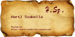 Hartl Szabella névjegykártya